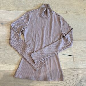 Reformation Ribbed Long Sleeve Top